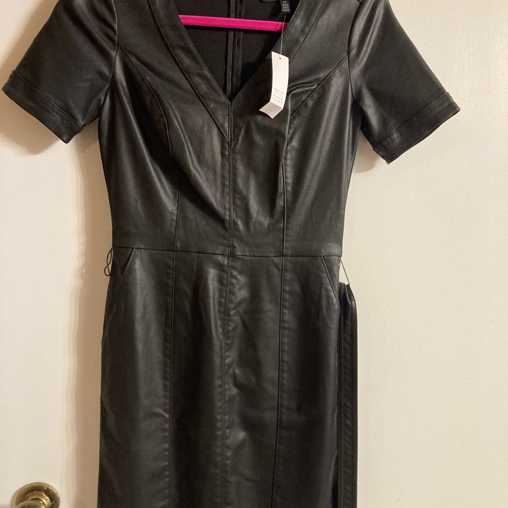 White House Black Market Black stretch denim Dress